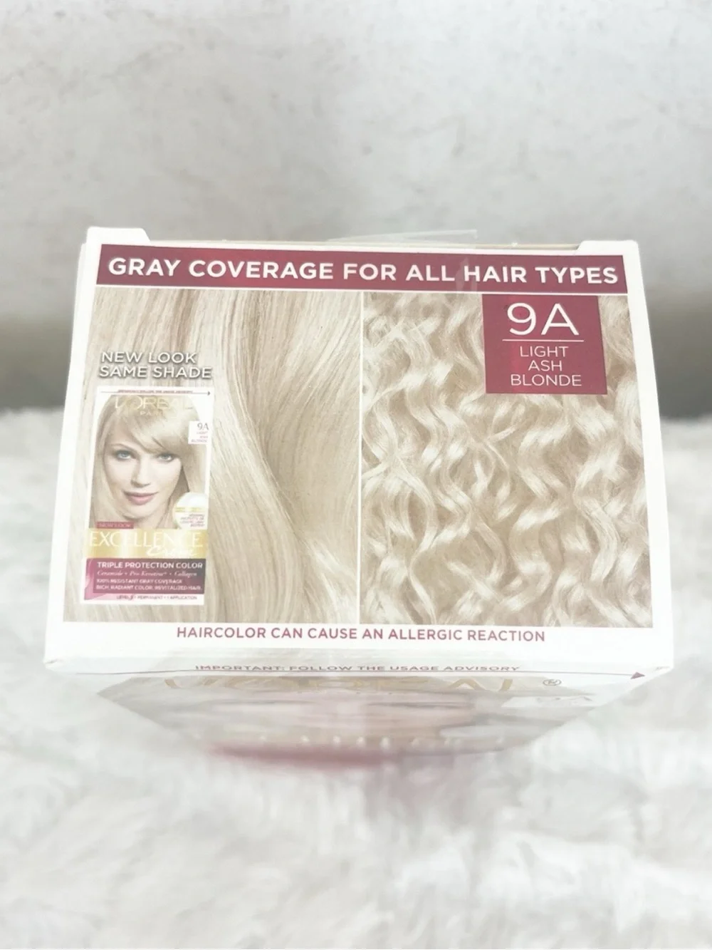 L’Oréal Paris Excellence Creme 9A Light Ash Blonde Permanent Hair Dye Gray Cover